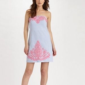 Lilly Pulitzer Pink and Blue Seersucker Dress